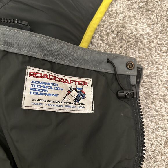 Aerostich Roadcrafter Classic 2 Piece Gore-Tex Suit Yellow/Grey Men’s Size 48 - Picture 11 of 16